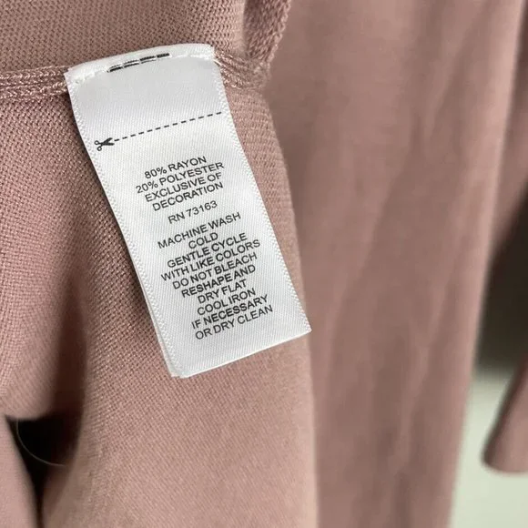 Cable & Gauge Mauve Long Sleeve Embellished Grommet Sweater - Picture 6 of 6